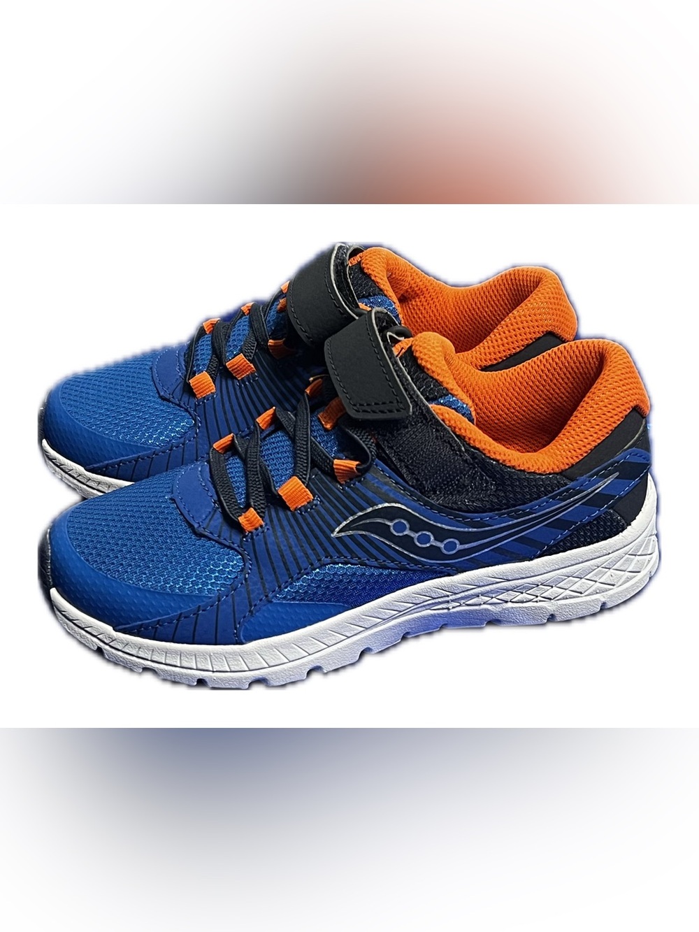 Saucony Toddler/Kids Running Shoes Blue Orange Size 1M